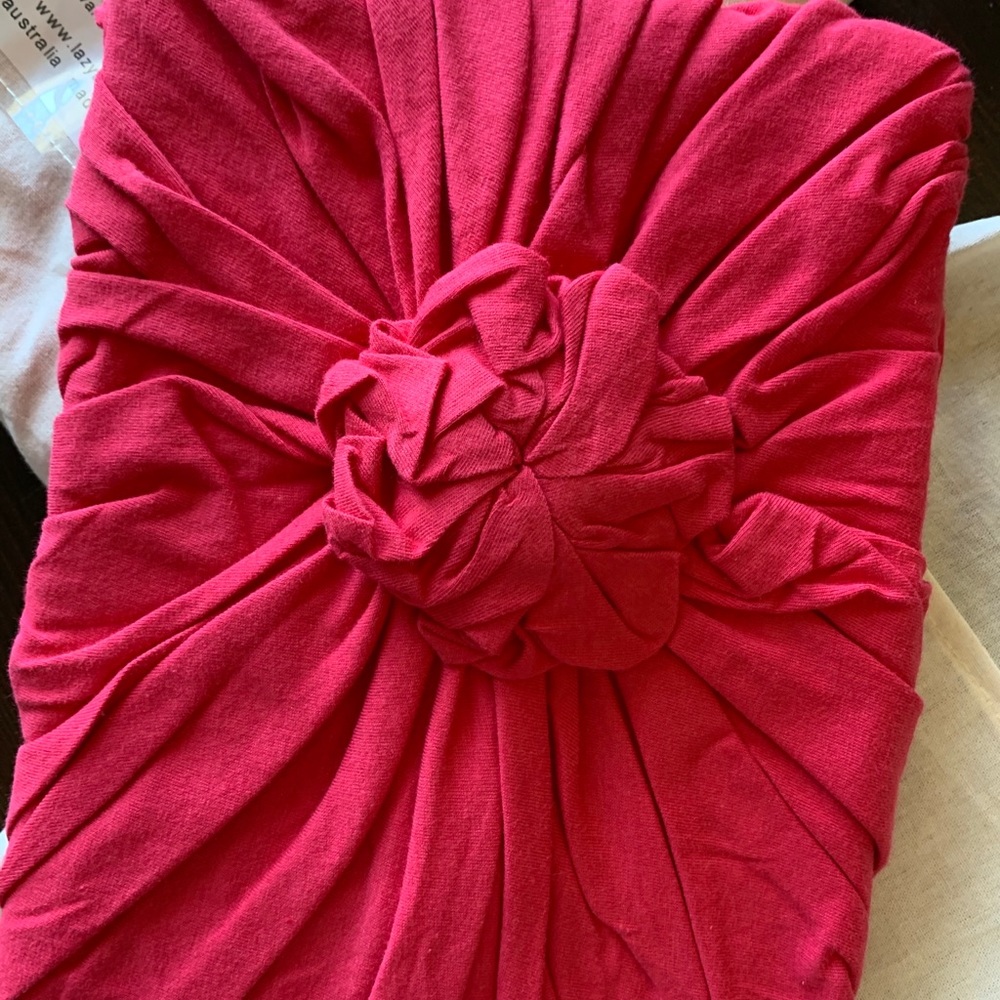 Anthropologie Lazy Bones Rosette Euro Shams